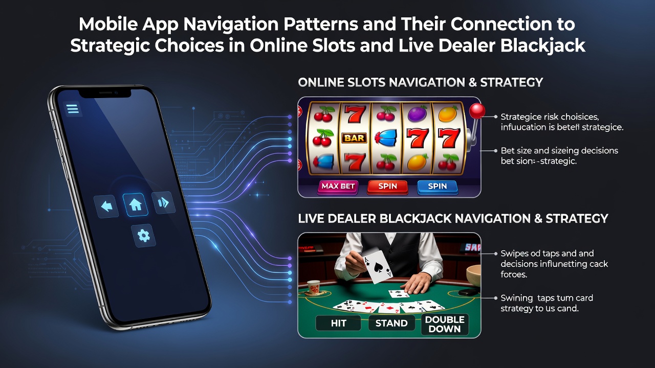 Beispiel für intuitive Navigationsleisten und Touch-Gesten in mobilen Casino-Apps